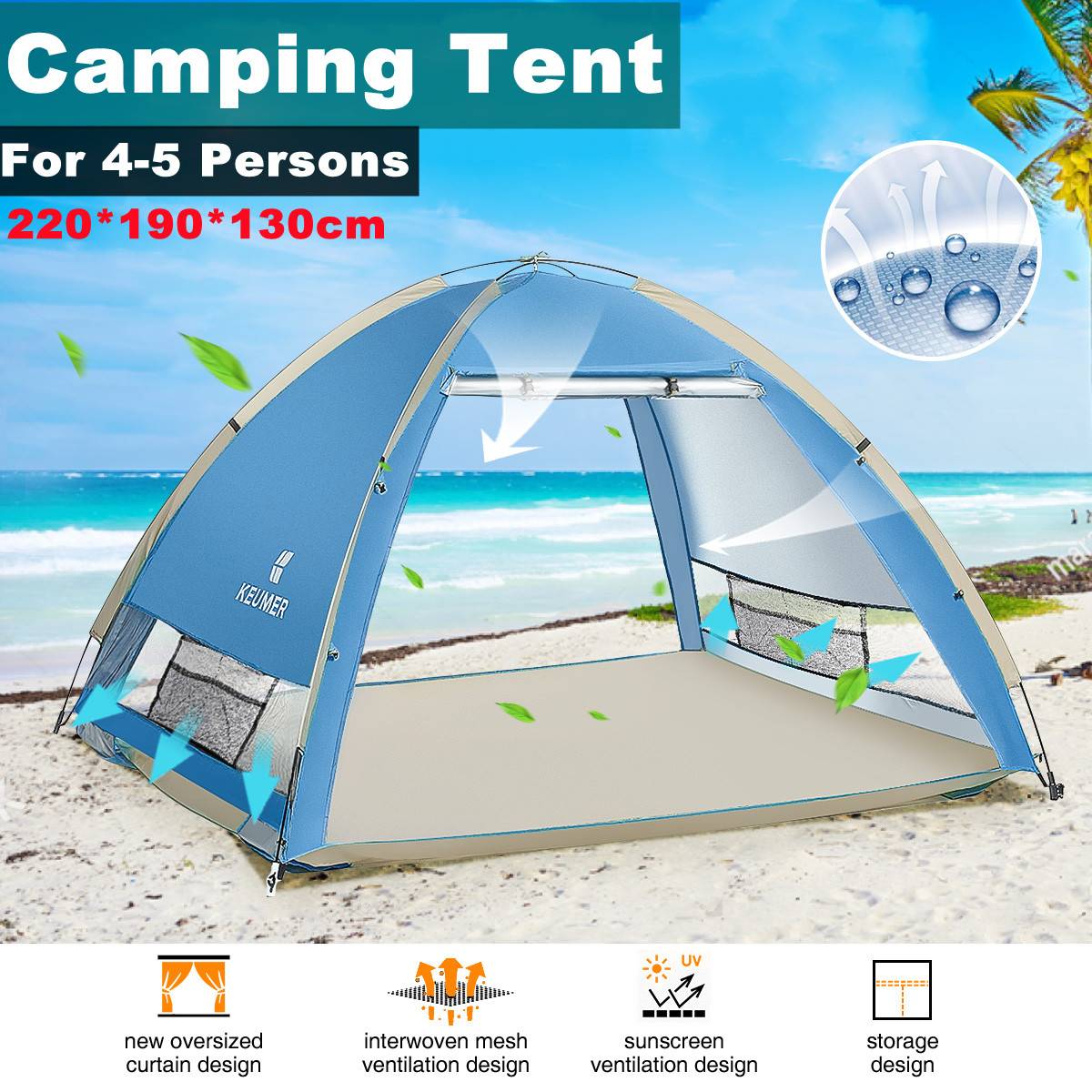 Goat tent camping new york state Mobi Garden Outdoor 3-4 Person Cotton Camping Tent Large Space Double Outer Tent With Awning Waterproof Breathable Family Tent subaru tent camping